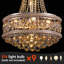 Lustre empire 9 lumières à intensité variable