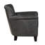 Chaise transitionnelle grise, base en bois massif, mousse haute, poids de 55,27 lb, construction classique incontournable, garniture cloutée, largeur de paquet de 33,5 po-1357575760