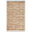 Tapis brun à chevrons noué à la main Jahiem-988015301