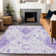 Premium Machine Washable Prisco Purple Rug