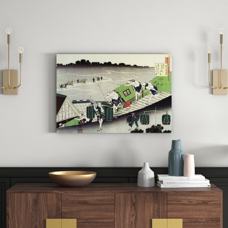 Hokusai - Wrapped Canvas Painting, 60cm H x 90cm W x 1.8cm D