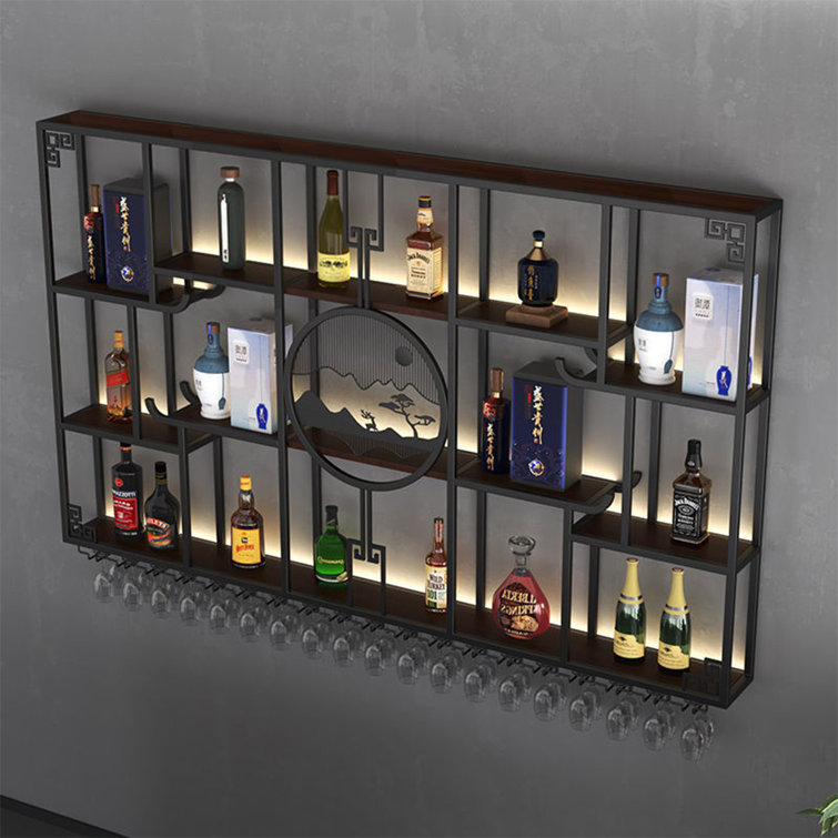 9 Bottle Floor Wine Bar Cabinet - Caravana Furniture