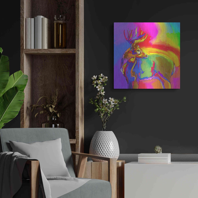 «Pop Art Deer 1» par Howie Green, H 24 po x l 24 po
