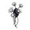 Coquette 5 Light Crystal LED Wall Sconce