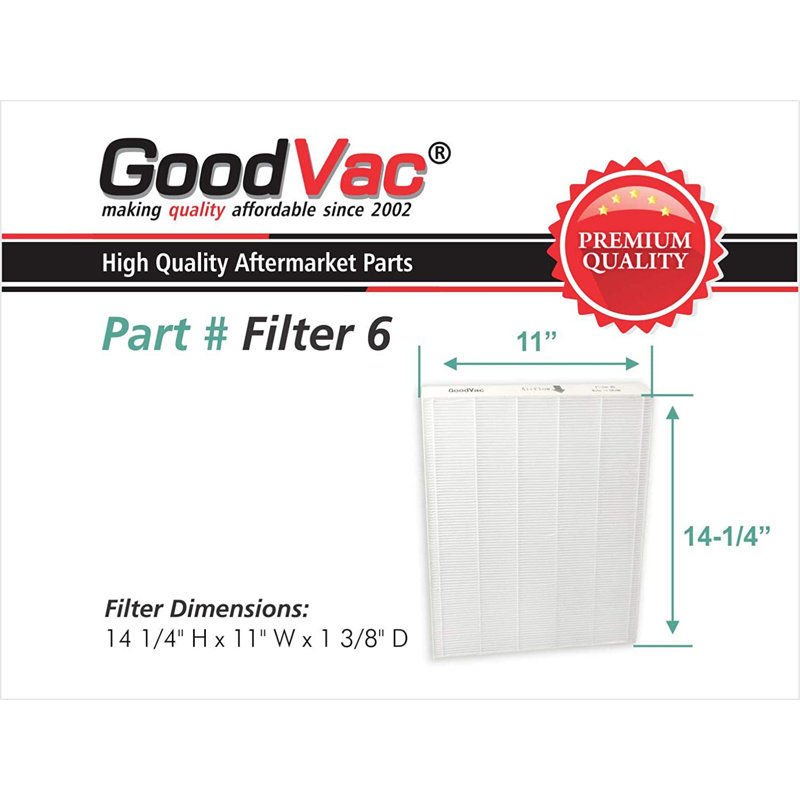 Goodvac Replacement To Fit Oreck Airinstinct 75, 100, 108, 150, 200 Hepa Air Filter With Odour Absorber 2 Pack