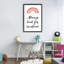 Cadre flottant Always Look For Rainbows, design par Martina Pavlova-130629721-130629720