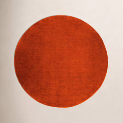 Clio Hand-Woven Red Wool Rug