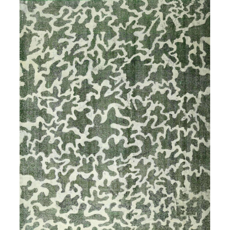 Tapis de la zone verte en laine touffeté à la main Tamensourt