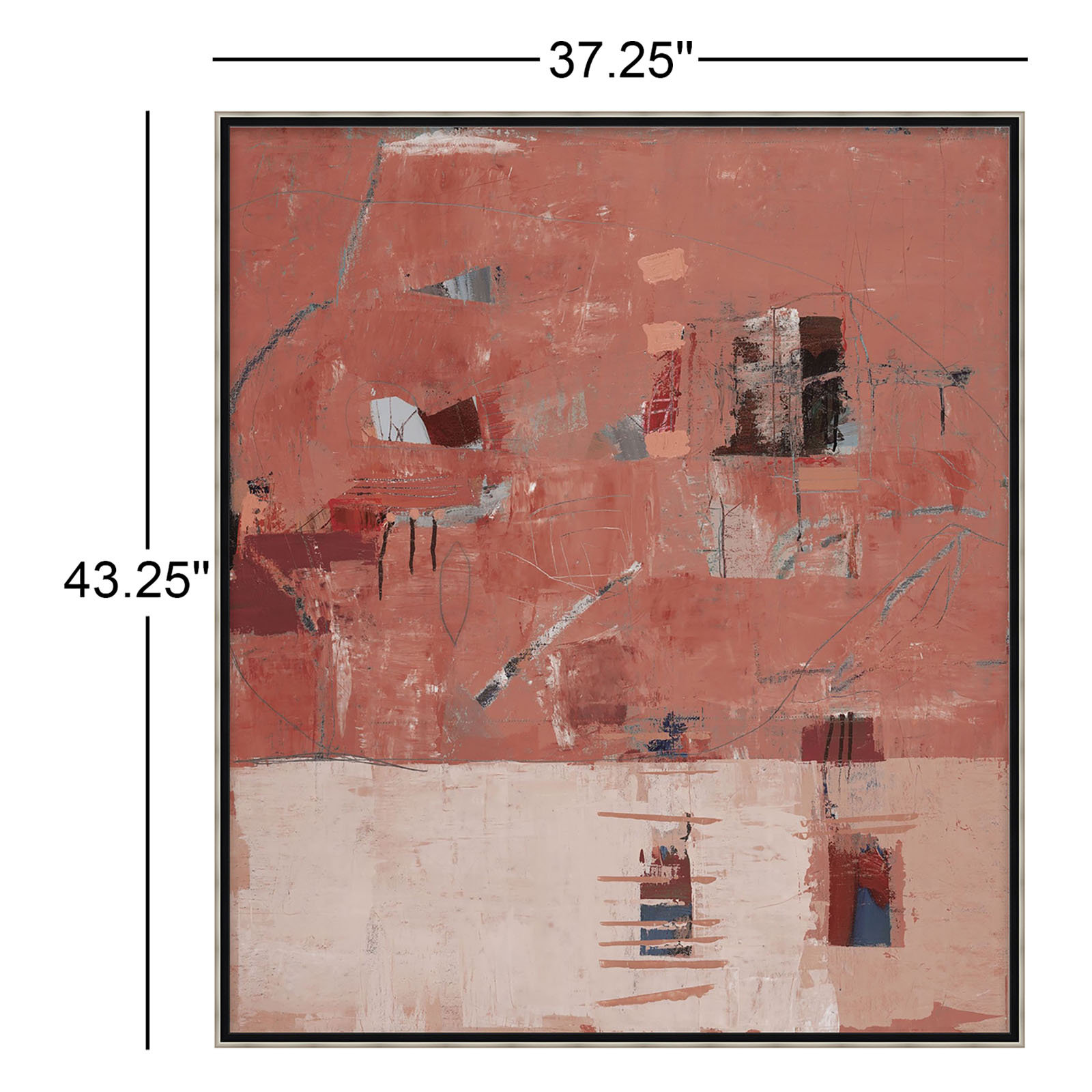 Neo Terracotta "Neo Terracotta 1" Print, 43.25" H x 37.25" W
