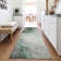 Machine Washable Indoor/Outdoor Xhevrie Green Rug