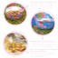East Urban Home Hand-Painted Picnic Snack Bowl - 14.5cm - Ocean Pansy-905578031