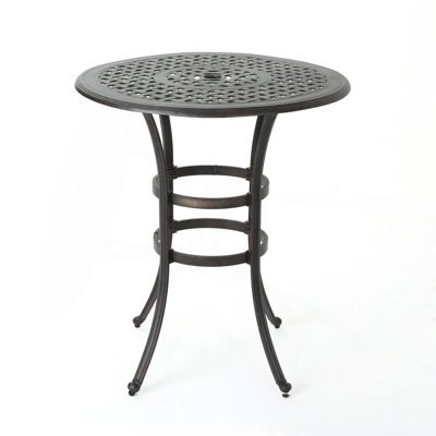 Table de bar en fonte d'aluminium