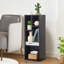 Petite armoire de rangement noire à 4 cubes avec étagères ouvertes (ensemble de 2)-424368997