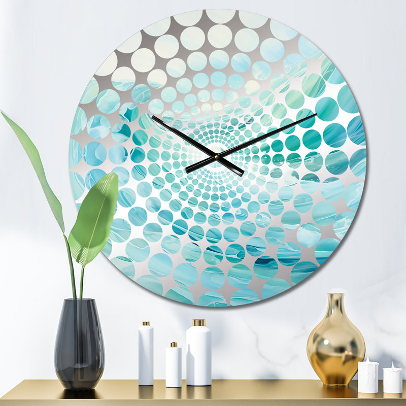 Horloge Teal Storm and Wave Expression II - Coastal Waves, Petit