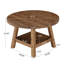 Table basse ronde en bois massif