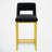 26" Upholstered Counter Barstool With Low Back And Metal Frame Modern Kitchen Island Seating-1562670586