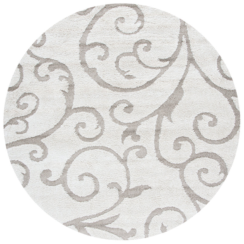 Benedetti Hooked Rug, Round 201 cm, Cream/Beige