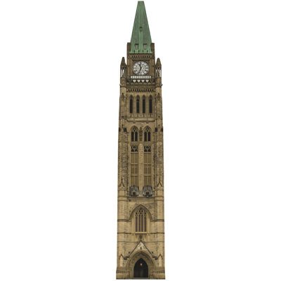 Tour de l'horloge de la paix Ottawa Ontario carton debout