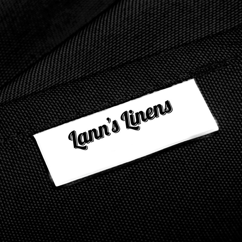 Polyester Folding Chair Covers, White, Black