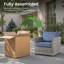 Ensemble de meubles de patio avec coussins 10 pièces Ignatz-1208087586
