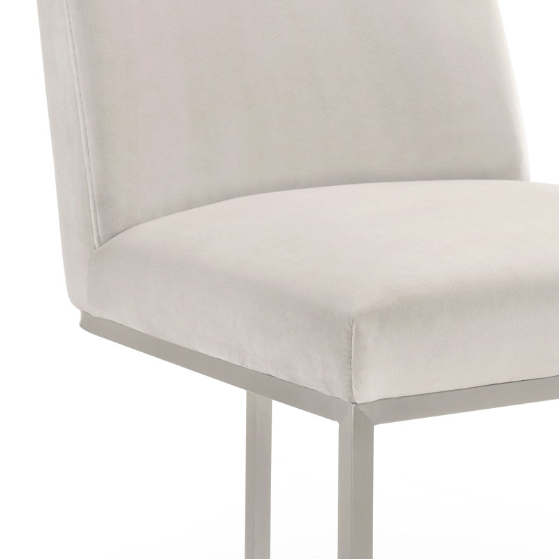 Chaise d'appoint rembourrée en velours Harriss, Abalone
