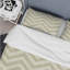 Ensemble de housse de couette transitionnelle ivoire à chevrons crème-109161270
