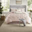 Elegant Blush Bedding Sets With Polyester Tufted Design, King