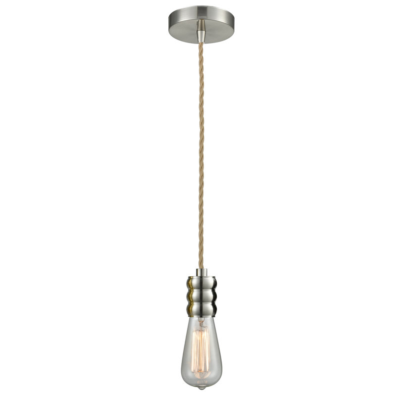Almaree 1 - Light Single Pendant, Satin Nickel