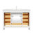 Anvay 48 in. Single Sink Freestanding Bath Vanity in Matte White with Carrara Quartz Top-693936826-691918557
