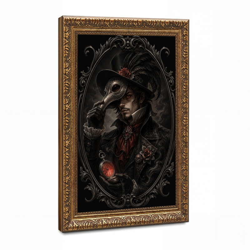 Art mural sur toile Steampunk, 18"H x 12"W