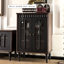 Buffet rétro en bois massif noir