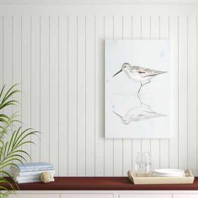 «Sandpiper Reflections II», peinture sur toile