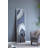 70.9X19.7X1.5" Elongated Landscape Rectangle Framed Oil Painting, Brown And Black With Silver Stones