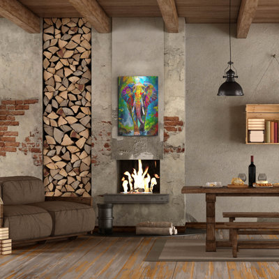 Art mural en métal Winston Porter «The Elephant Stomp» par Dean Russo