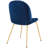 Scoop Gold Stainless Steel Leg Performance Velvet Dining Chair-819458947