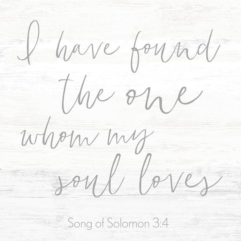 My Soul Loves 2 - Wrapped Canvas Print, 30cm H x 30cm W x 3.8cm D