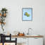 Giclée encadrée Kiwi Blue Glimmer, design par Lish Creative-130746809-130746811