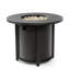 32inch Round Fire Table With Adjustable Flame, Customize Your Outdoor Ambiance Lava Rocks, Enhancing