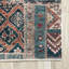 Tapis en chenille de coton marocain rétro bleu Eilette-1593324583