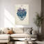 Affiche murale gothique florale contemporaine avec crâne et fleurs-113489547