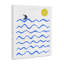 «Blue Waves & Sailboat Doodle», art mural sur toile par Ahmad Mêmeh Hussein-1134968629