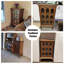 Armoire d'appoint moderne et simple en cerisier à grande capacité