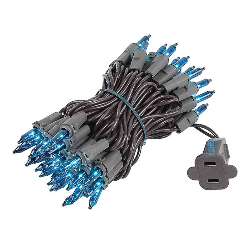 Mini-chaîne pour l’extérieur 11'50 ampoules Pirtle, Sarcelle clair, Brun