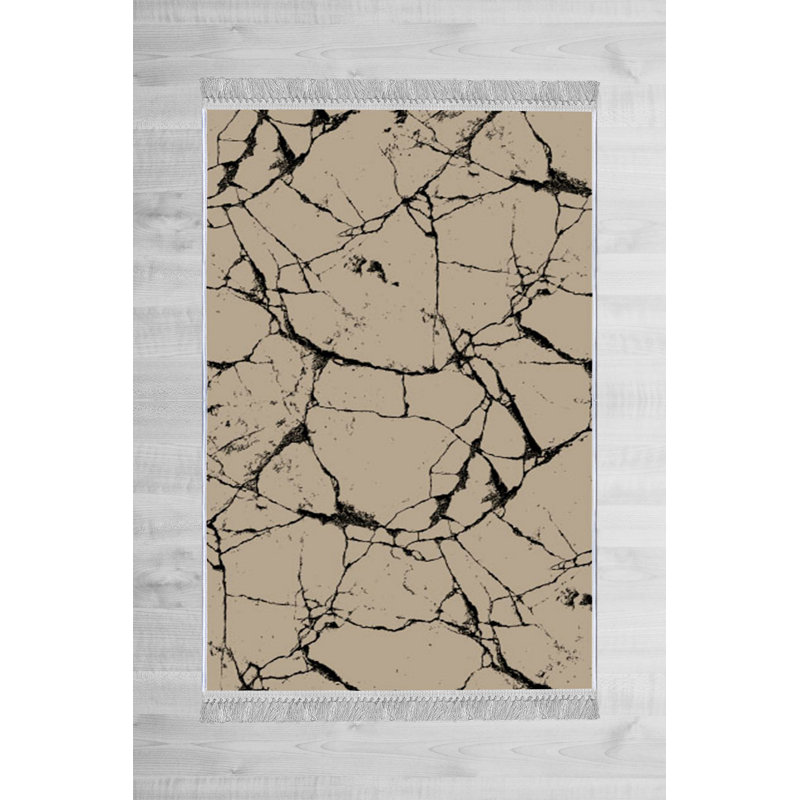 Luxurious Velvet Area Rug (4.6 x 7.2 ft), 100% Antibacterial Fabric, Non-Slip Cotton Backing, Pile Height: 0.4 in | Machine Washable, 3D Digital Print Design | Perfect for Living Room & Bedroom Decor, Soft & Durable
