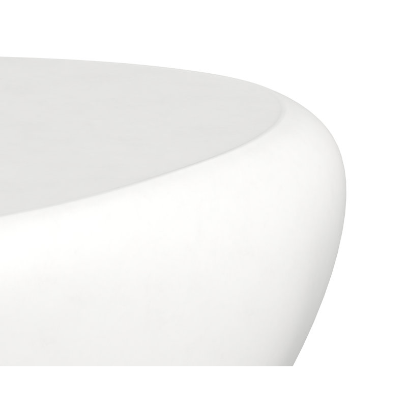 Mikaiah COFFEE TABLE - White, Small, White
