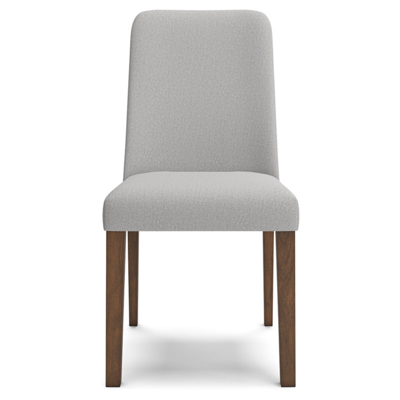 Munana Upholstered Side Chair, Light Gray