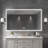 60 In. W X 36 In. H Rectangular Aluminum LED Medicine Cabinet with Mirror and Flowing Light, Dimmable, Anti-Fog, Black-233385841-233385846