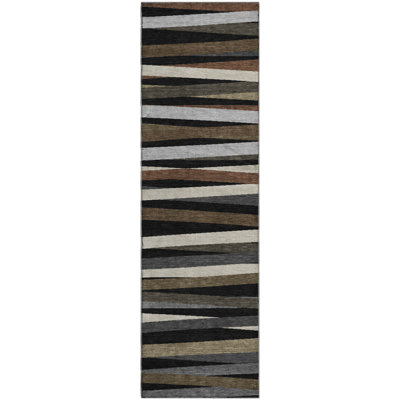 Premium Machine Washable Natoma AMF997 Stripes Rug