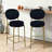 2-Pack Modern Velvet Bar Stools-80488502