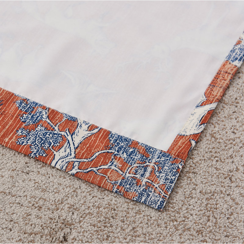 Greenland Home Fashions Menagerie Window Valance – 16" H Lined Polyester Curtain With 3" Rod Pocket And 2" Header, 84" W